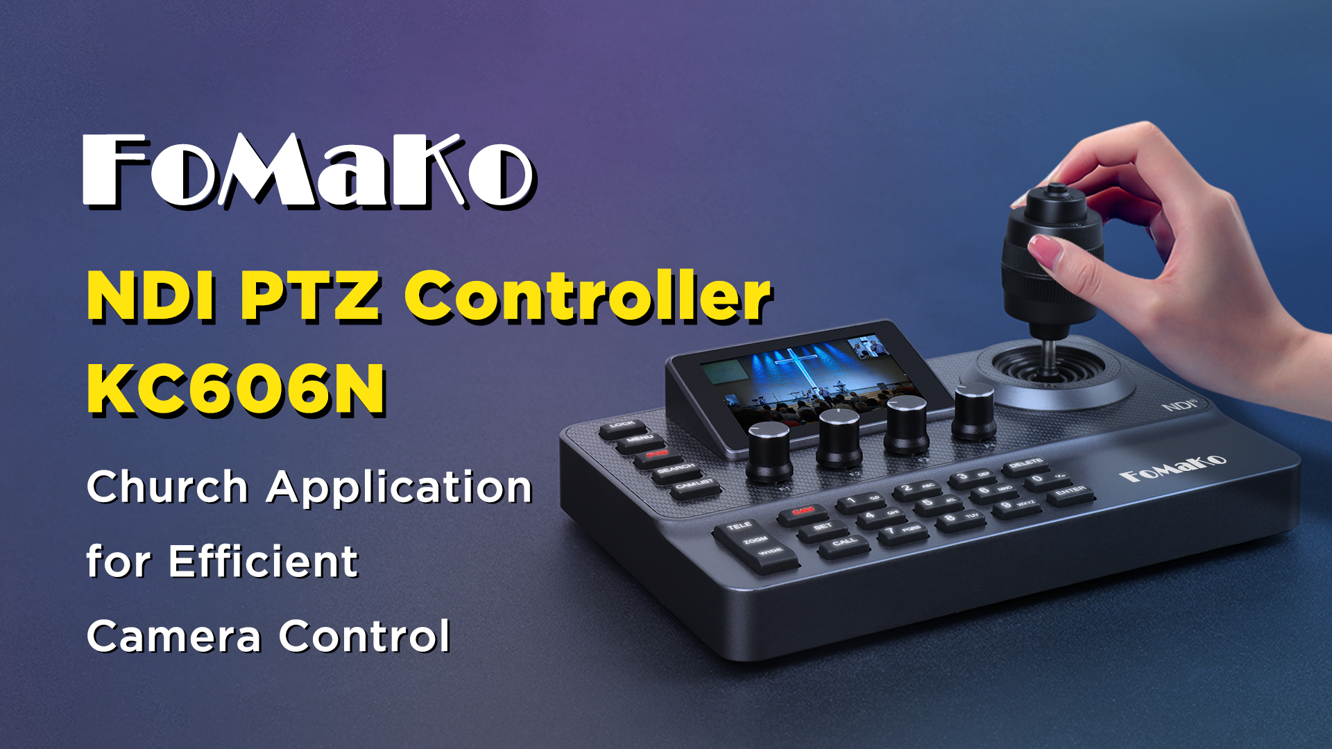 FoMaKo PTZコントロール機能付きビデオスイッチャー　KC601 美品 Amazon.com: FoMaKo Video Mixer Switcher, 5.5 Inch FHD LCD